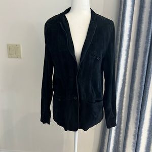 Jakett…etc. Blue Suede Blazer